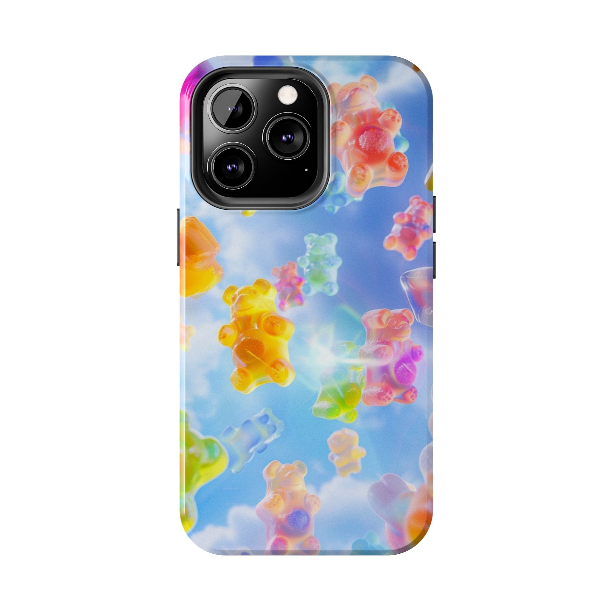 Gummy Bear Phone Case, Colorful Candy Design, iPhone & Samsung Protective Cover, Cute Sweet Fun, Girls Women Unique Gift