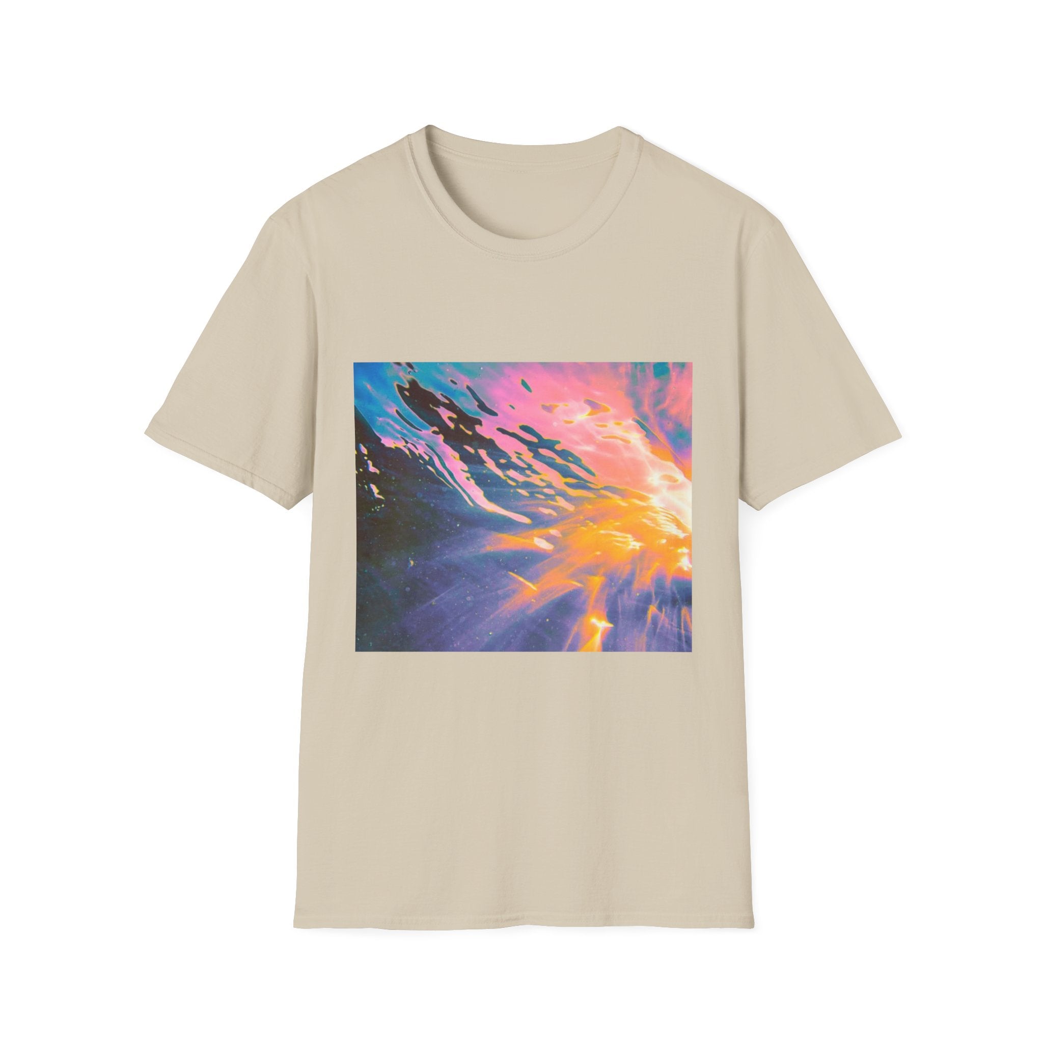 Abstract Water Art T-Shirt – Colorful Graphic Tee, Cosmic Design