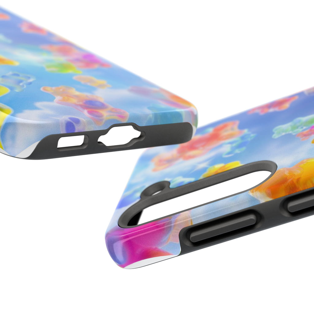 Gummy Bear Phone Case, Colorful Candy Design, iPhone & Samsung Protective Cover, Cute Sweet Fun, Girls Women Unique Gift