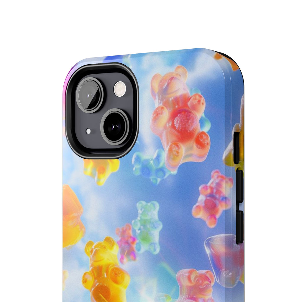 Gummy Bear Phone Case, Colorful Candy Design, iPhone & Samsung Protective Cover, Cute Sweet Fun, Girls Women Unique Gift