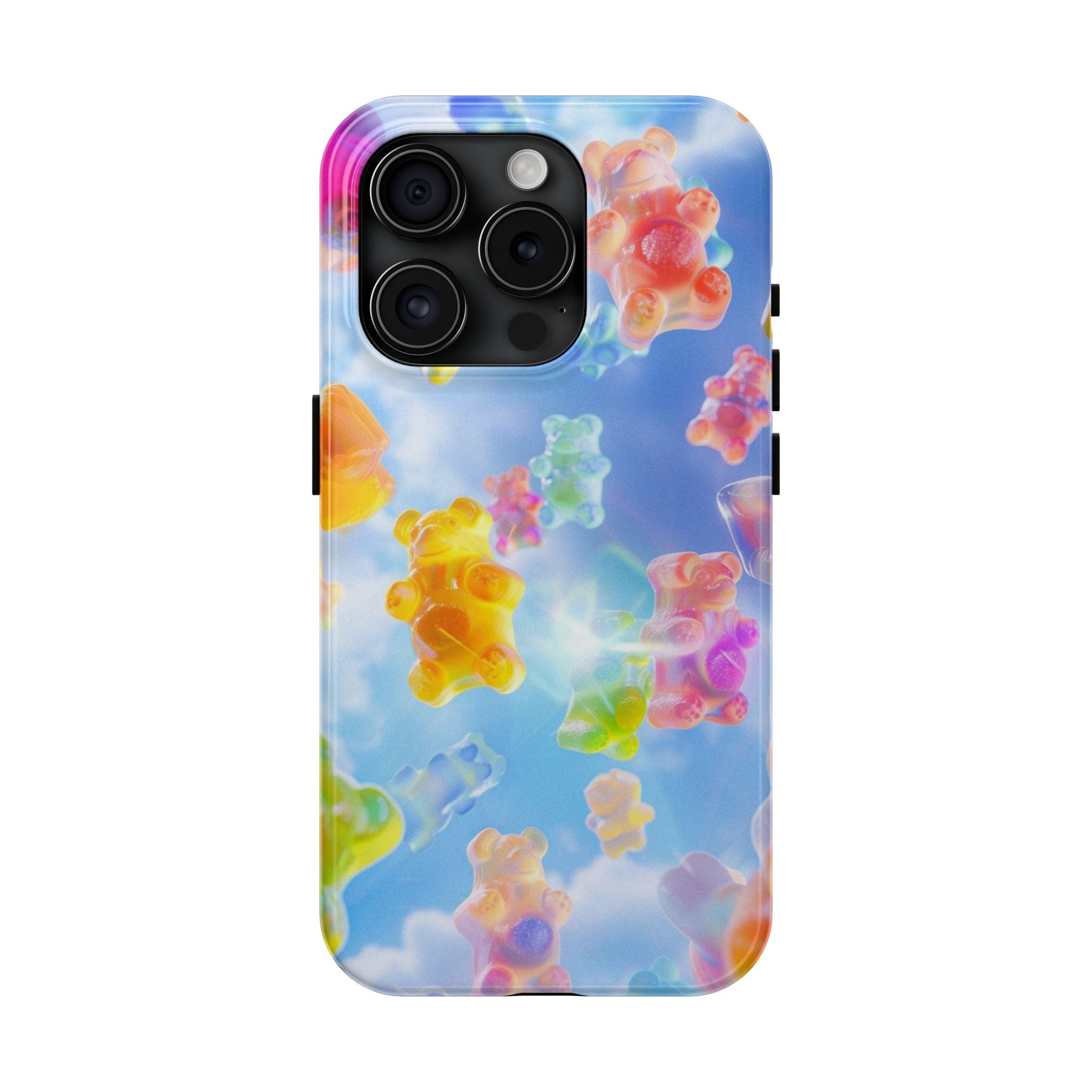Gummy Bear Phone Case, Colorful Candy Design, iPhone & Samsung Protective Cover, Cute Sweet Fun, Girls Women Unique Gift