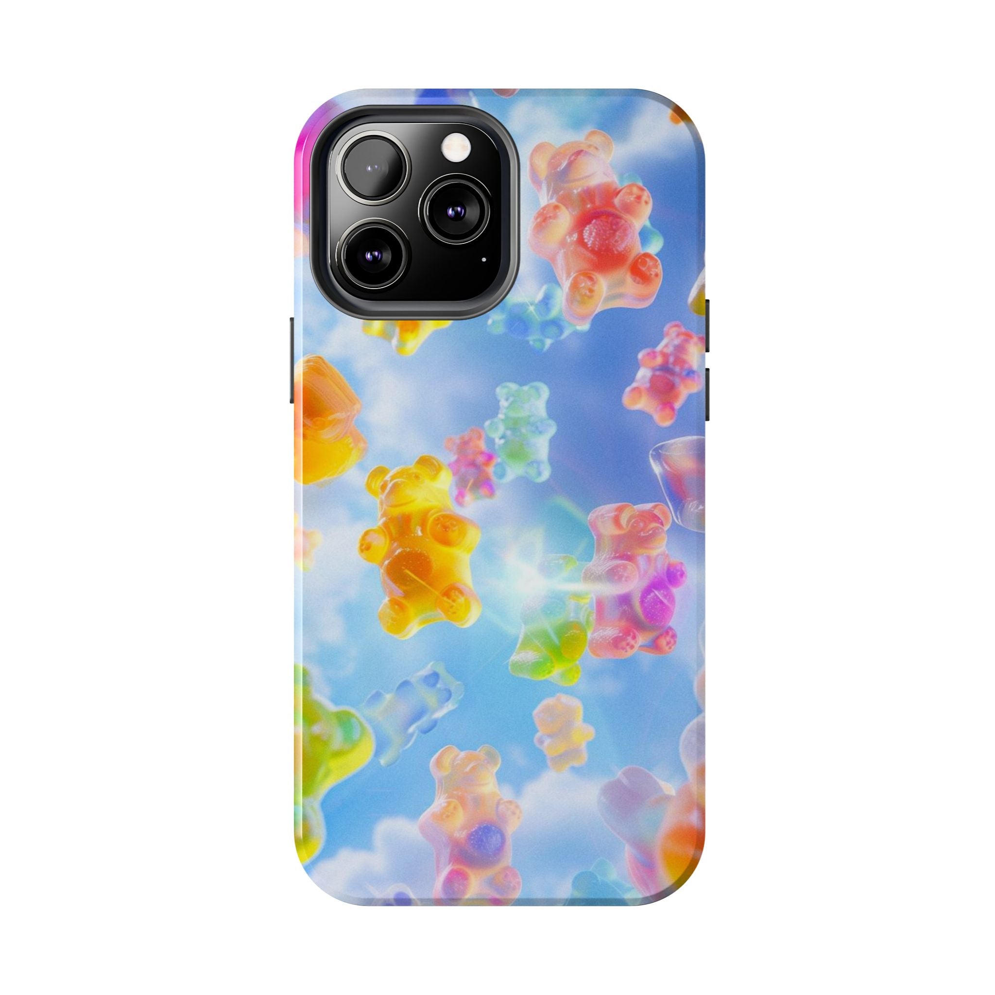 Gummy Bear Phone Case, Colorful Candy Design, iPhone & Samsung Protective Cover, Cute Sweet Fun, Girls Women Unique Gift
