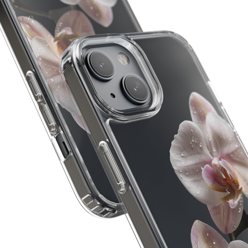 Clear Orchid Phone Case, Protective Case for iPhone, Samsung, Android
