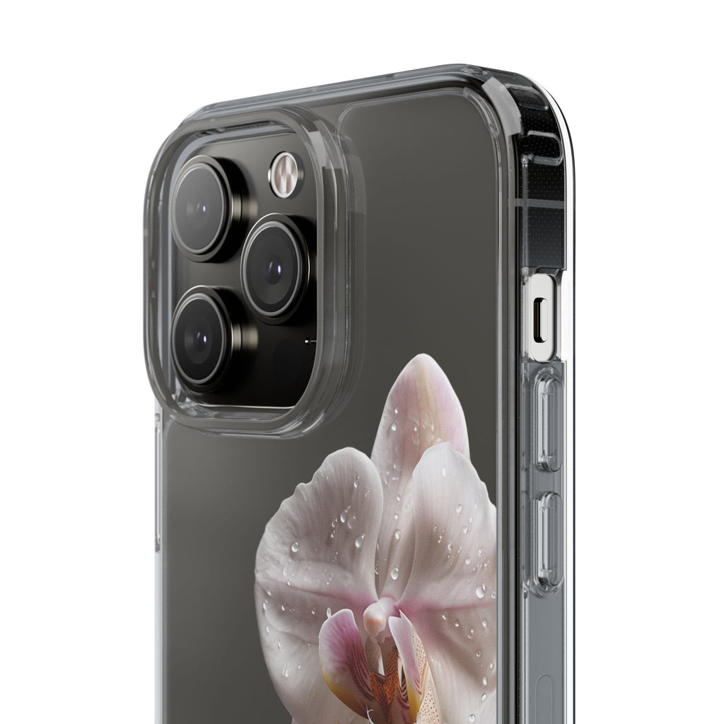 Clear Orchid Phone Case, Protective Case for iPhone, Samsung, Android
