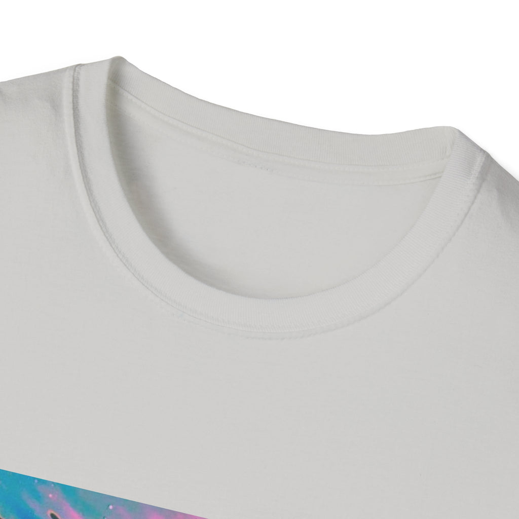 Abstract Water Art T-Shirt – Colorful Graphic Tee, Cosmic Design