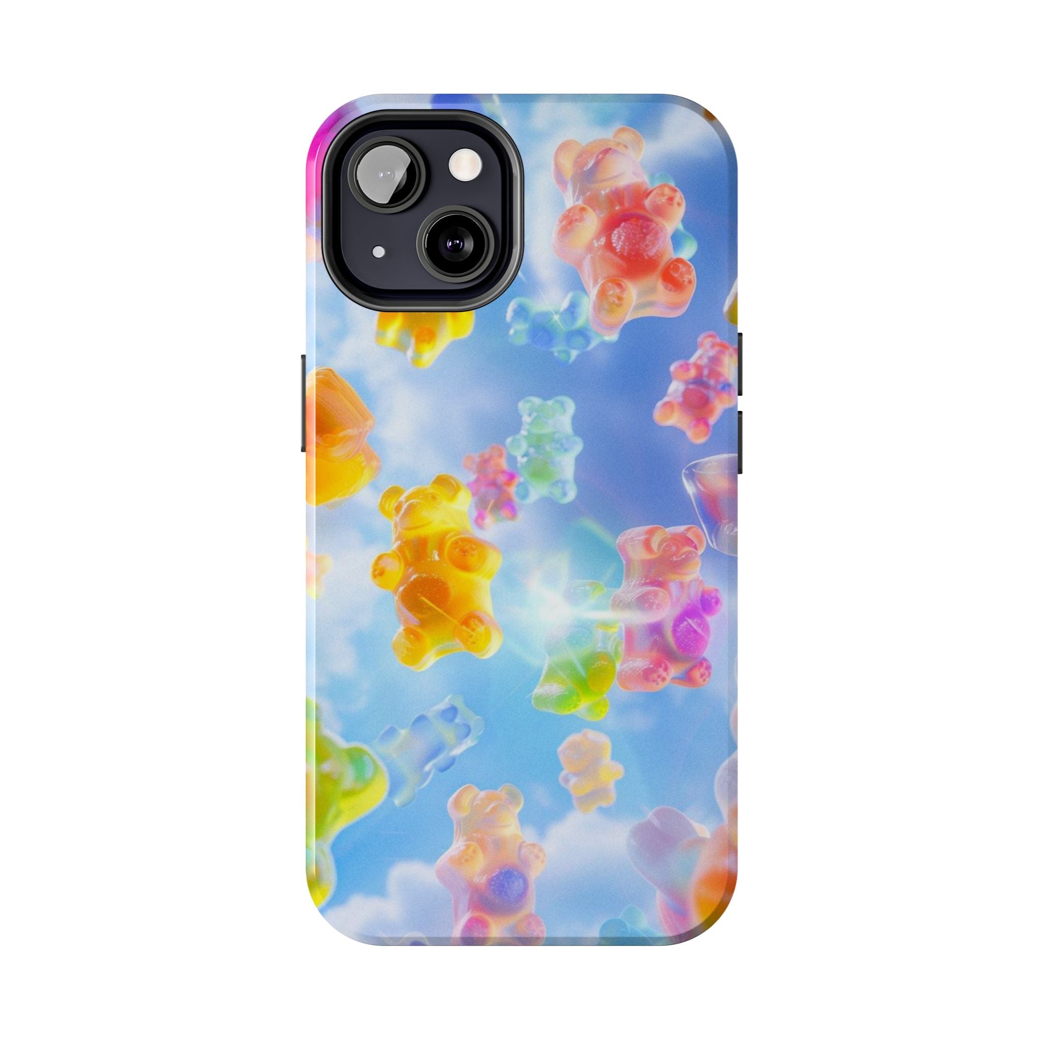 Gummy Bear Phone Case, Colorful Candy Design, iPhone & Samsung Protective Cover, Cute Sweet Fun, Girls Women Unique Gift