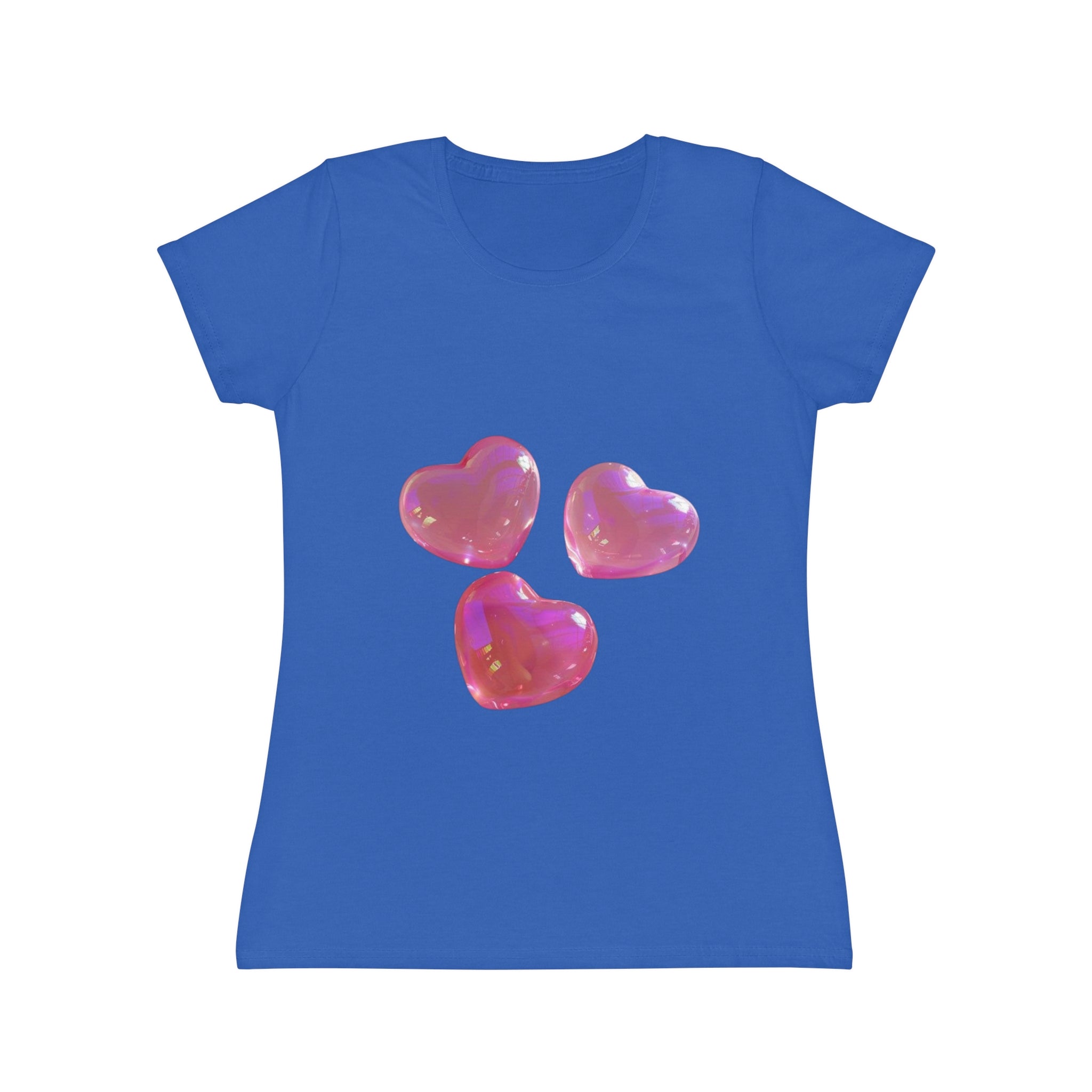 Jelly Pink Hearts T-Shirt, Cute Love Graphic Tee, Aesthetic Heart Design, Soft Cotton Apparel, Unique Gift for Women Girls