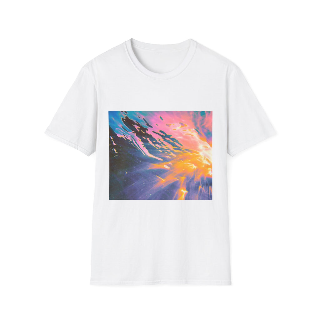 Abstract Water Art T-Shirt – Colorful Graphic Tee, Cosmic Design