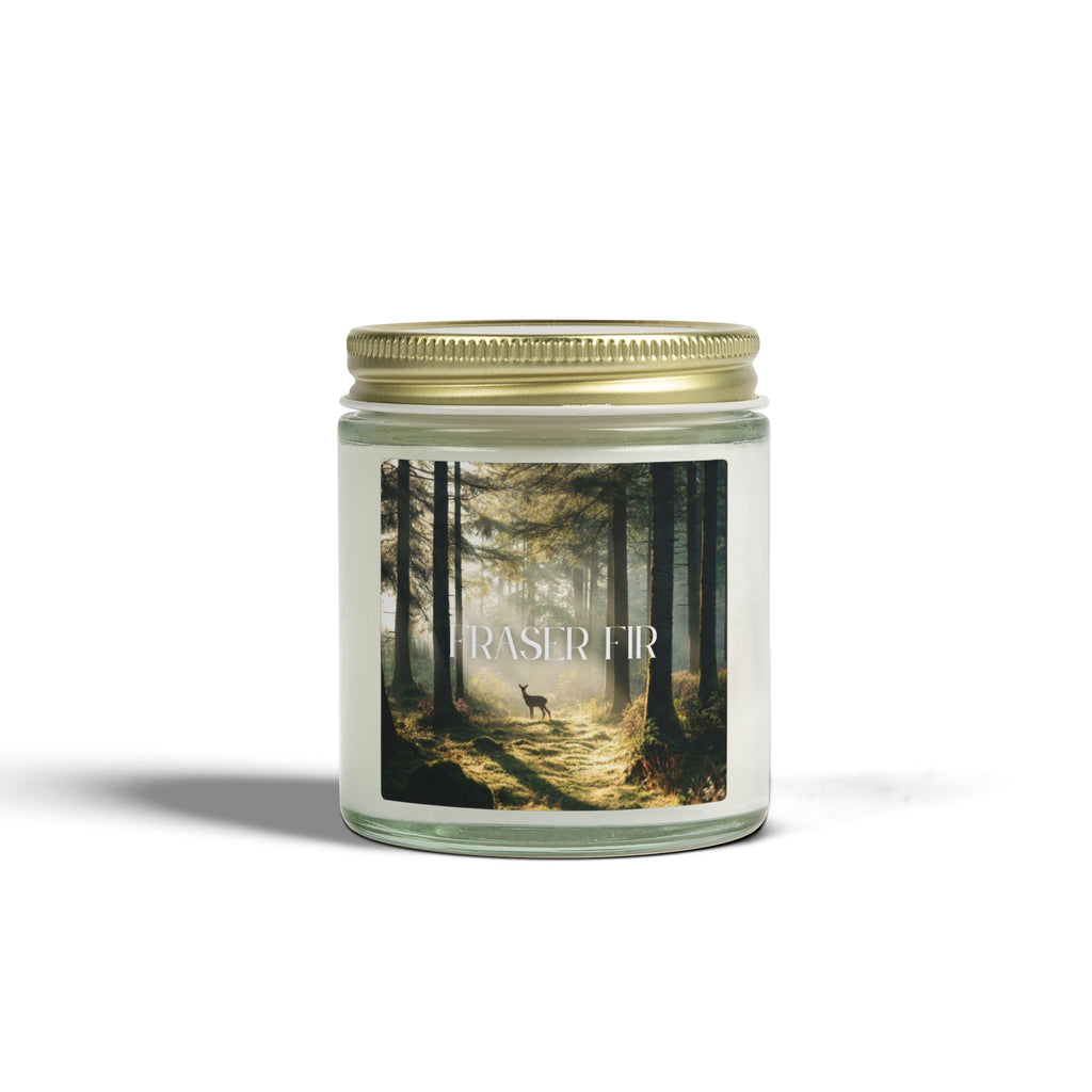 Pine Forest Scented Candle, Coconut Apricot Wax, Fresh Forest Scent, Winter Holiday Aroma, Woodsy Home Decor Gift, 4oz & 9oz