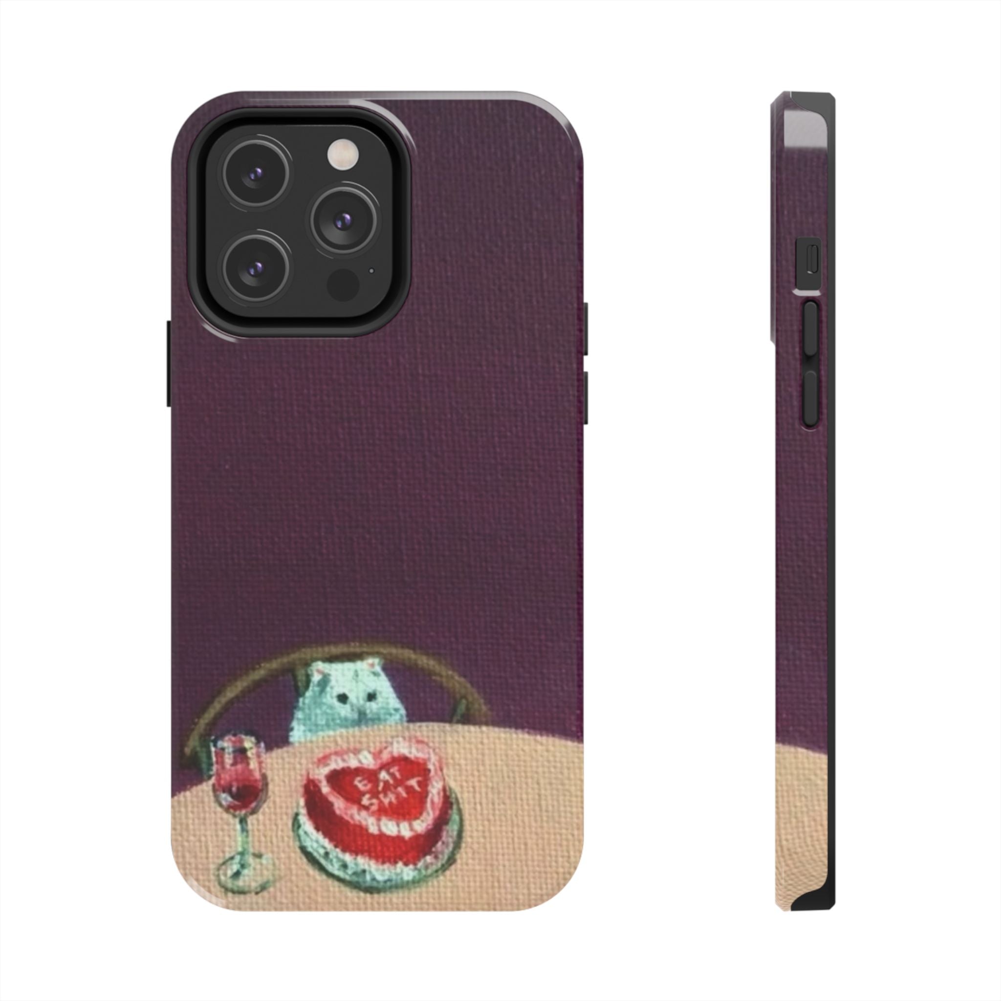 Cute Cat Phone Case, Funny Pet Animal Design, iPhone & Samsung Protective Cover, Birthday Cake Art, Unique Gift for Cat Lovers