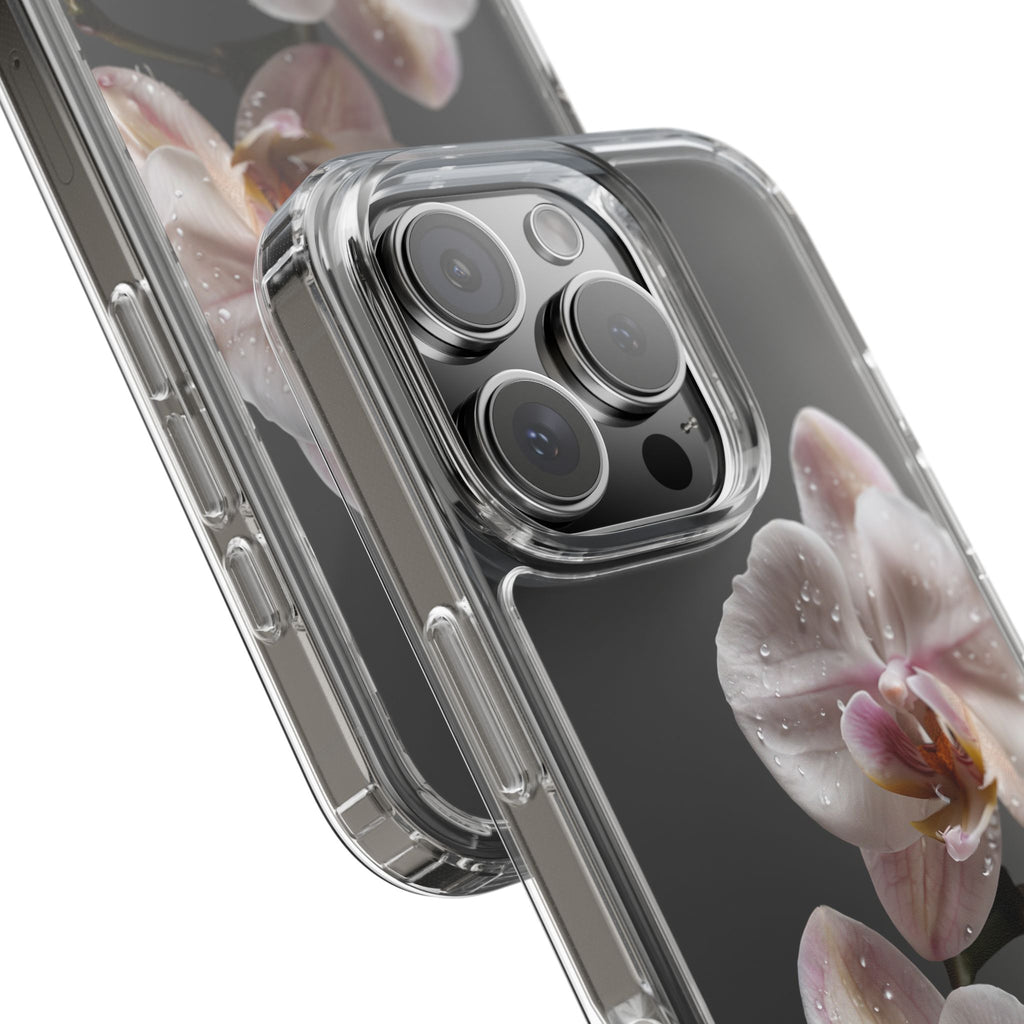 Clear Orchid Phone Case, Protective Case for iPhone, Samsung, Android