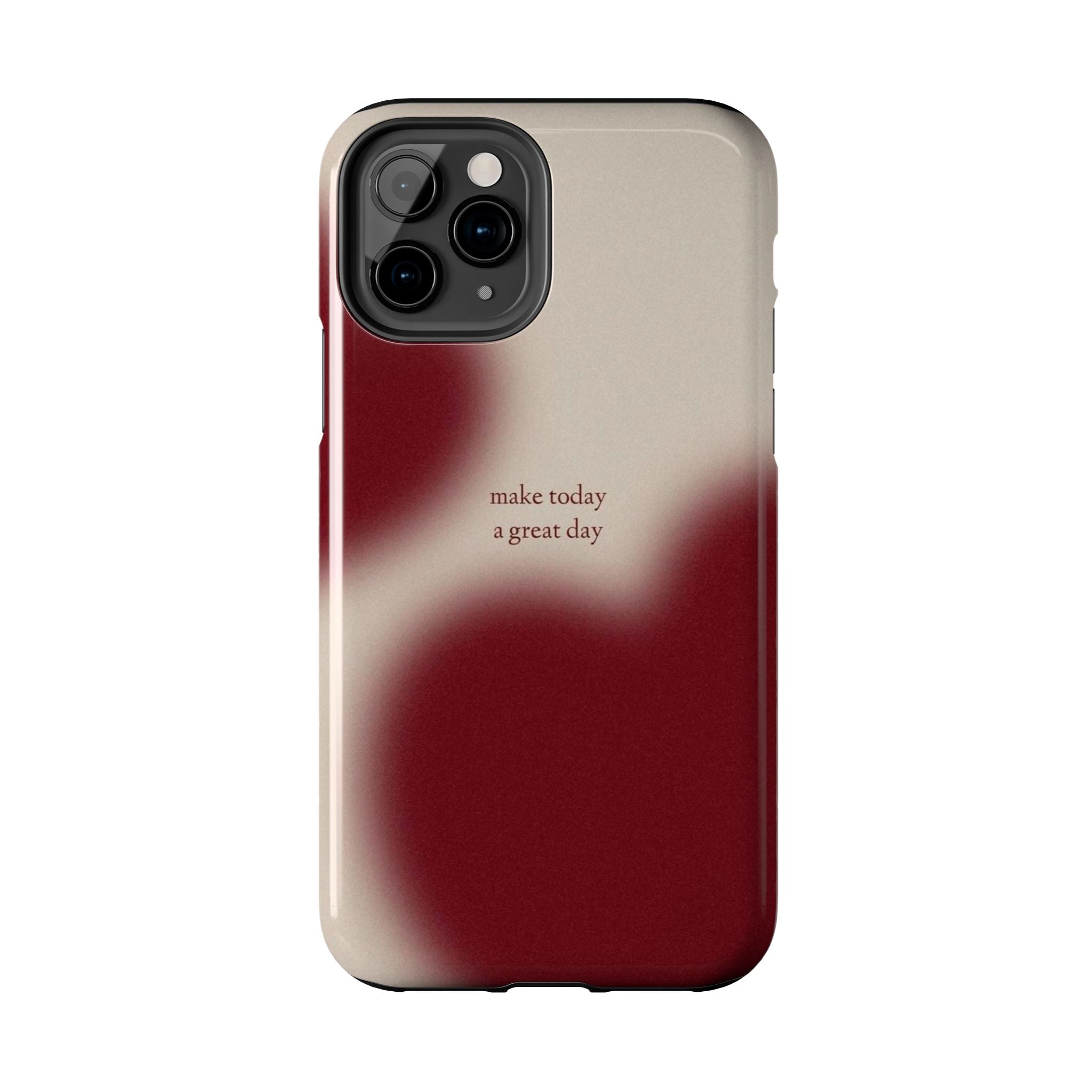 Red and Beige Phone Case Slim and Protective Phone Case