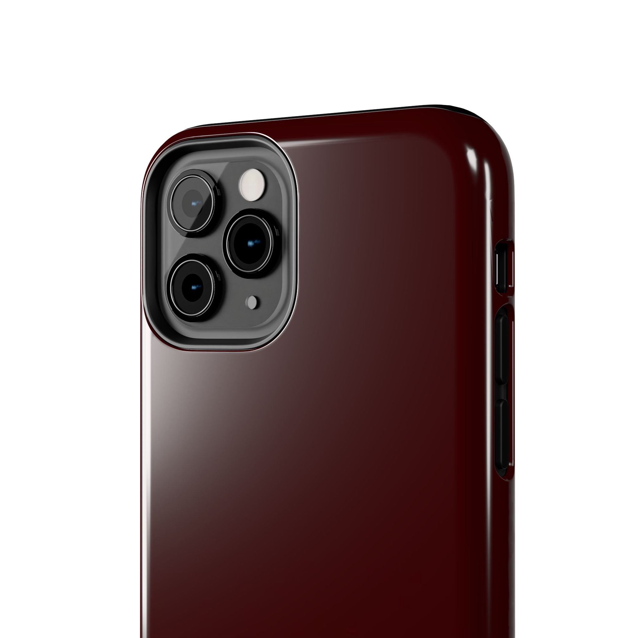 Burgundy Red Phone Case Minimal Aesthetic Protective The Luckiest Girl