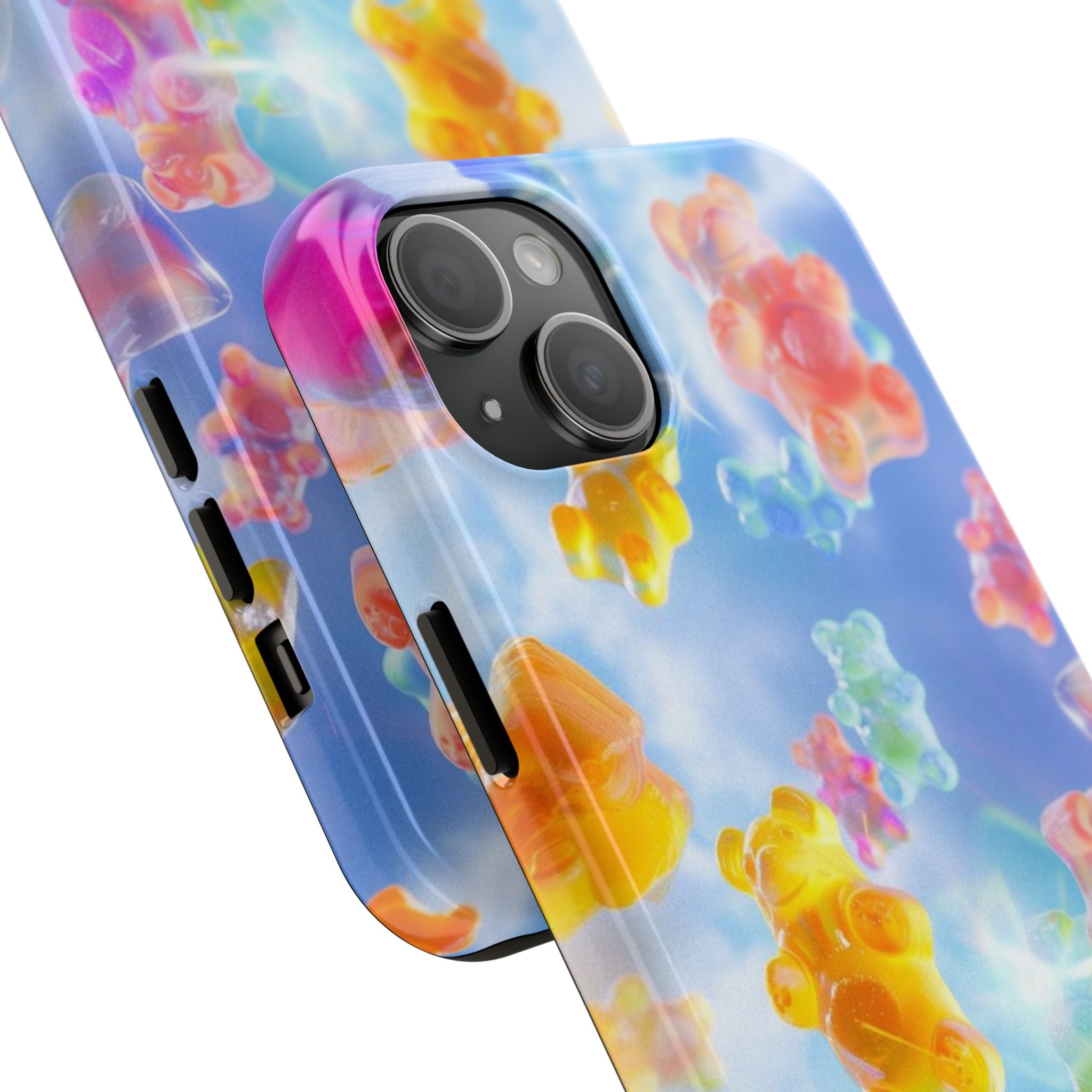 Gummy Bear Phone Case, Colorful Candy Design, iPhone & Samsung Protective Cover, Cute Sweet Fun, Girls Women Unique Gift