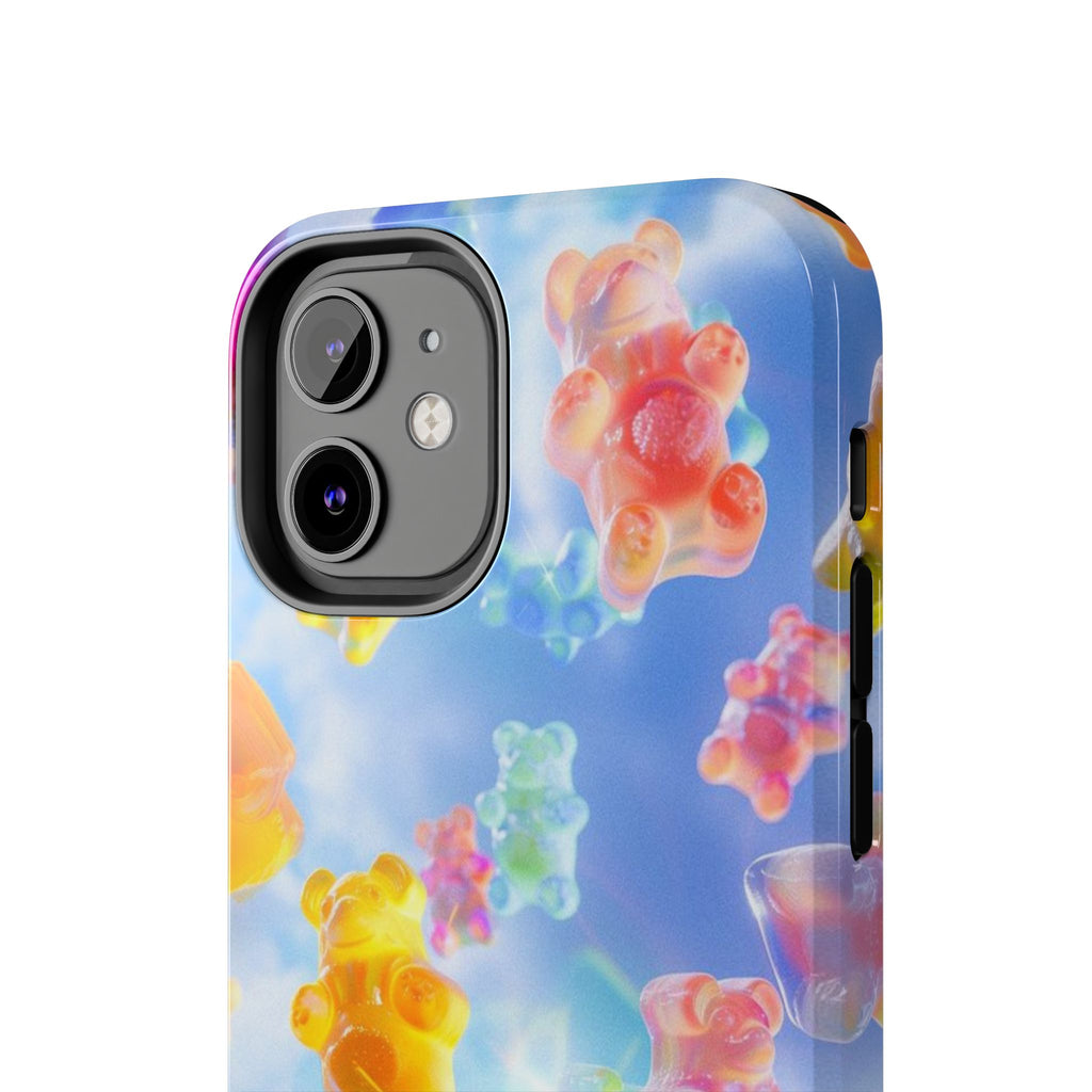 Gummy Bear Phone Case, Colorful Candy Design, iPhone & Samsung Protective Cover, Cute Sweet Fun, Girls Women Unique Gift