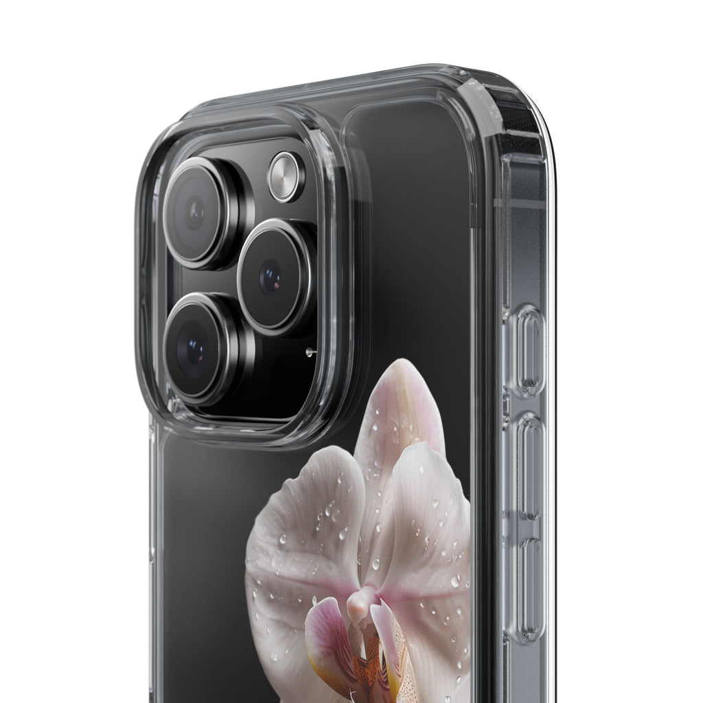 Clear Orchid Phone Case, Protective Case for iPhone, Samsung, Android