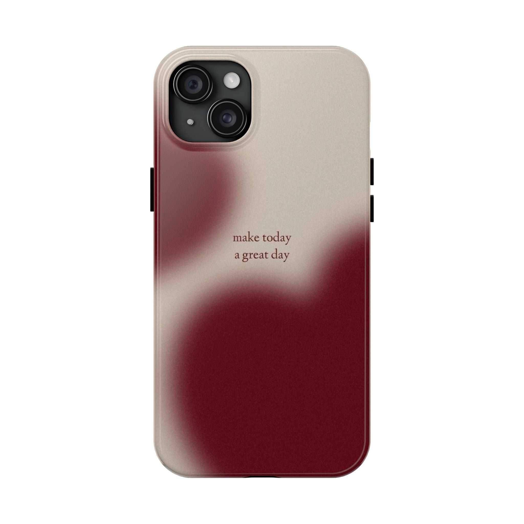 Red and Beige Phone Case Slim and Protective Phone Case