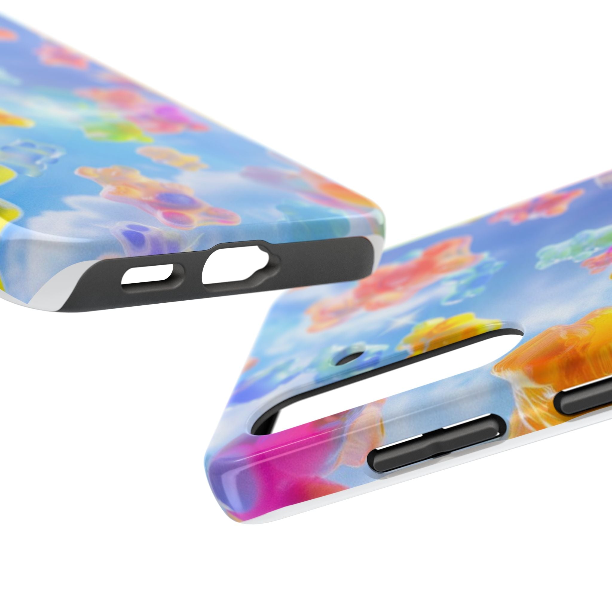 Gummy Bear Phone Case, Colorful Candy Design, iPhone & Samsung Protective Cover, Cute Sweet Fun, Girls Women Unique Gift