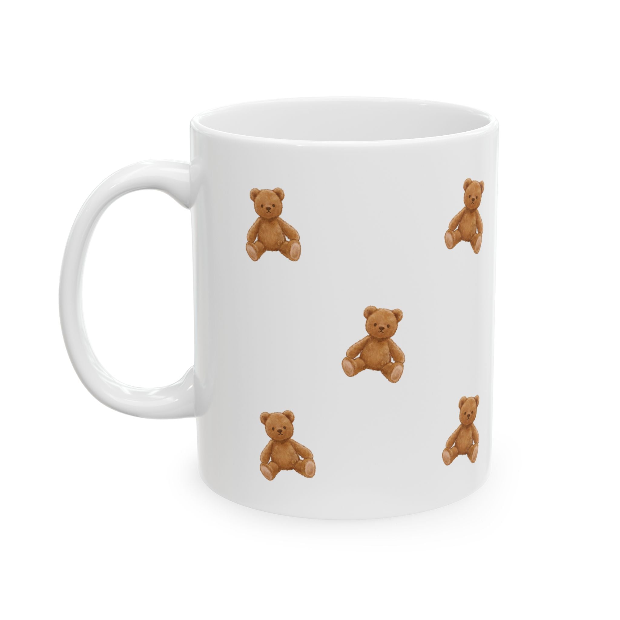 Cute Teddy Bears Ceramic Mug — Cozy 11oz & 15oz Gift for Birthdays & Christmas