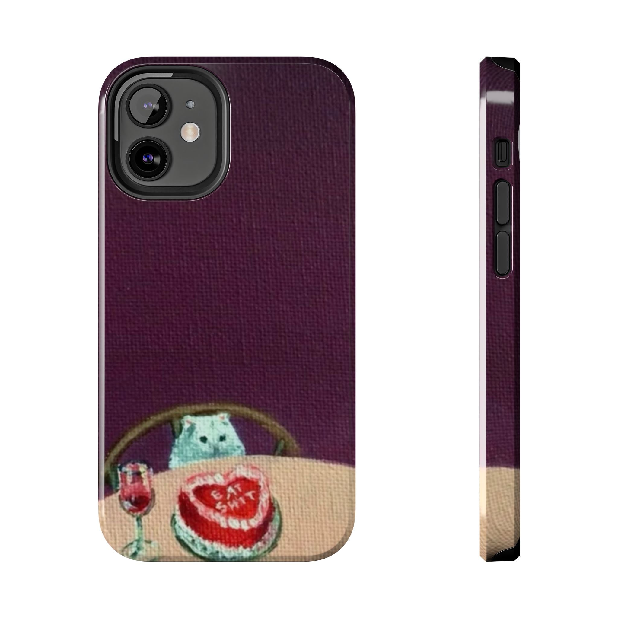 Cute Cat Phone Case, Funny Pet Animal Design, iPhone & Samsung Protective Cover, Birthday Cake Art, Unique Gift for Cat Lovers