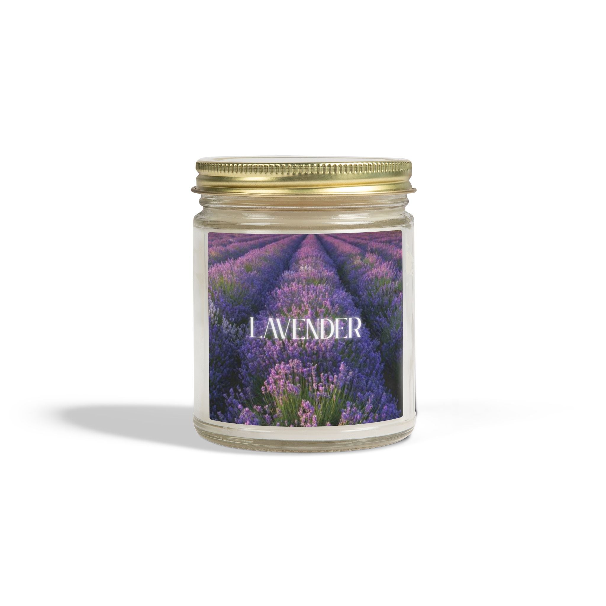 Lavender Scented Candle, Coconut Apricot Wax, Relaxing Home Fragrance, Calming Stress Relief Aroma, Bedroom Decor Gift, 4oz & 9oz