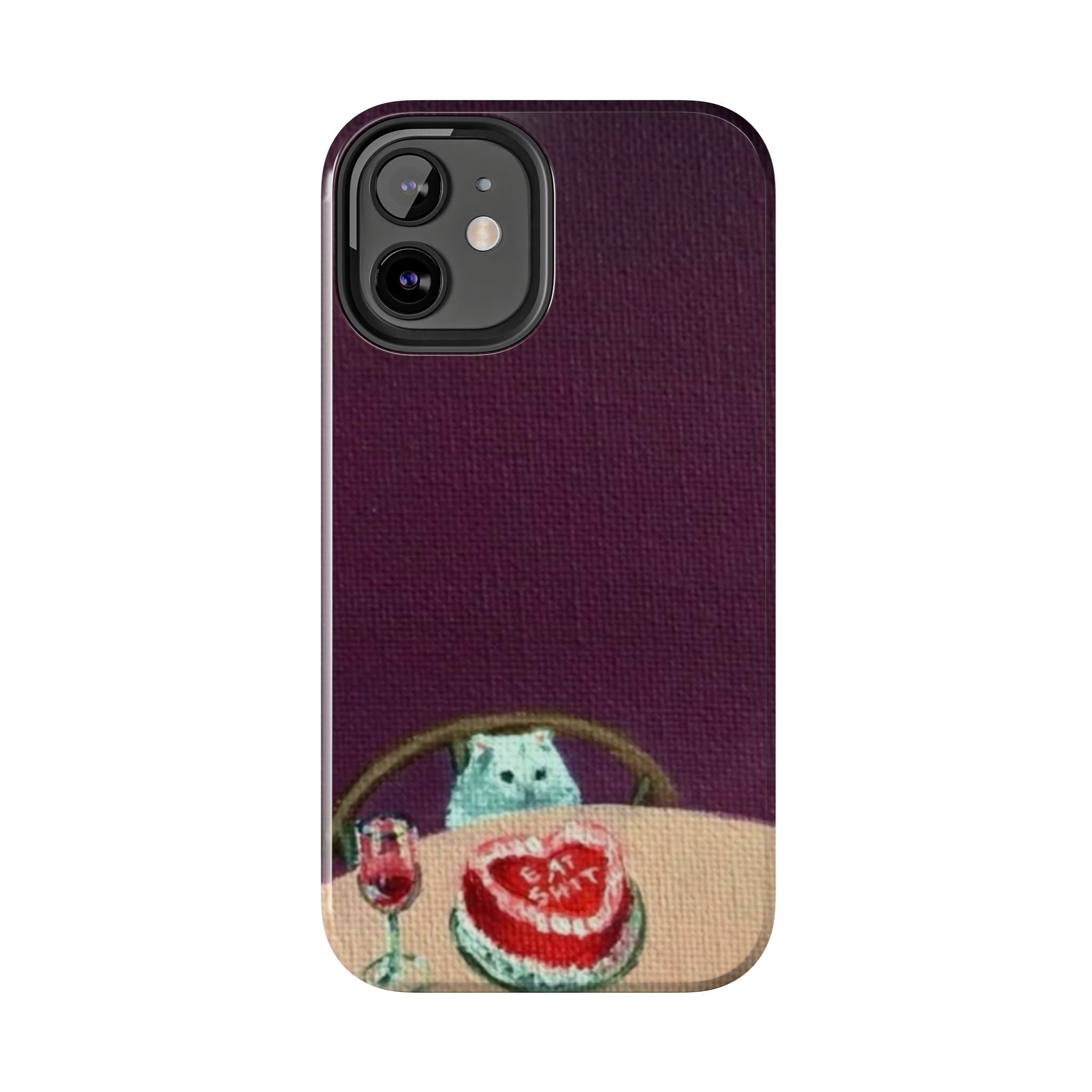 Cute Cat Phone Case, Funny Pet Animal Design, iPhone & Samsung Protective Cover, Birthday Cake Art, Unique Gift for Cat Lovers