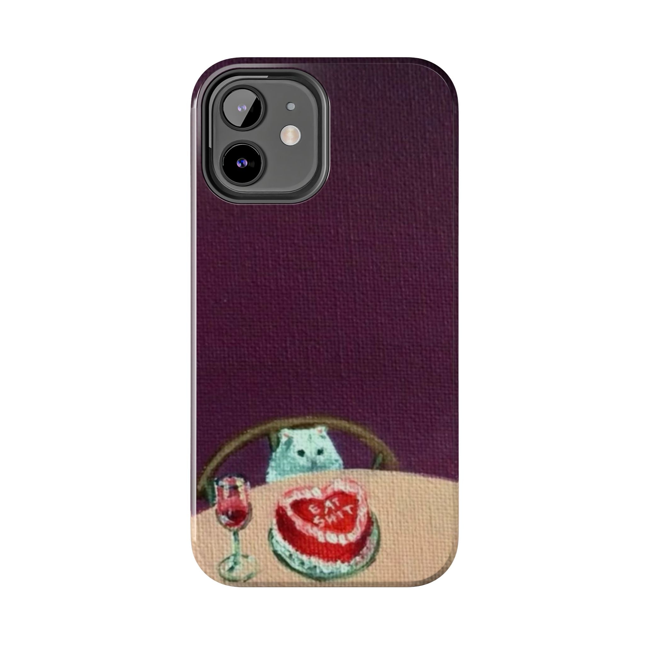 Cute Cat Phone Case, Funny Pet Animal Design, iPhone & Samsung Protective Cover, Birthday Cake Art, Unique Gift for Cat Lovers
