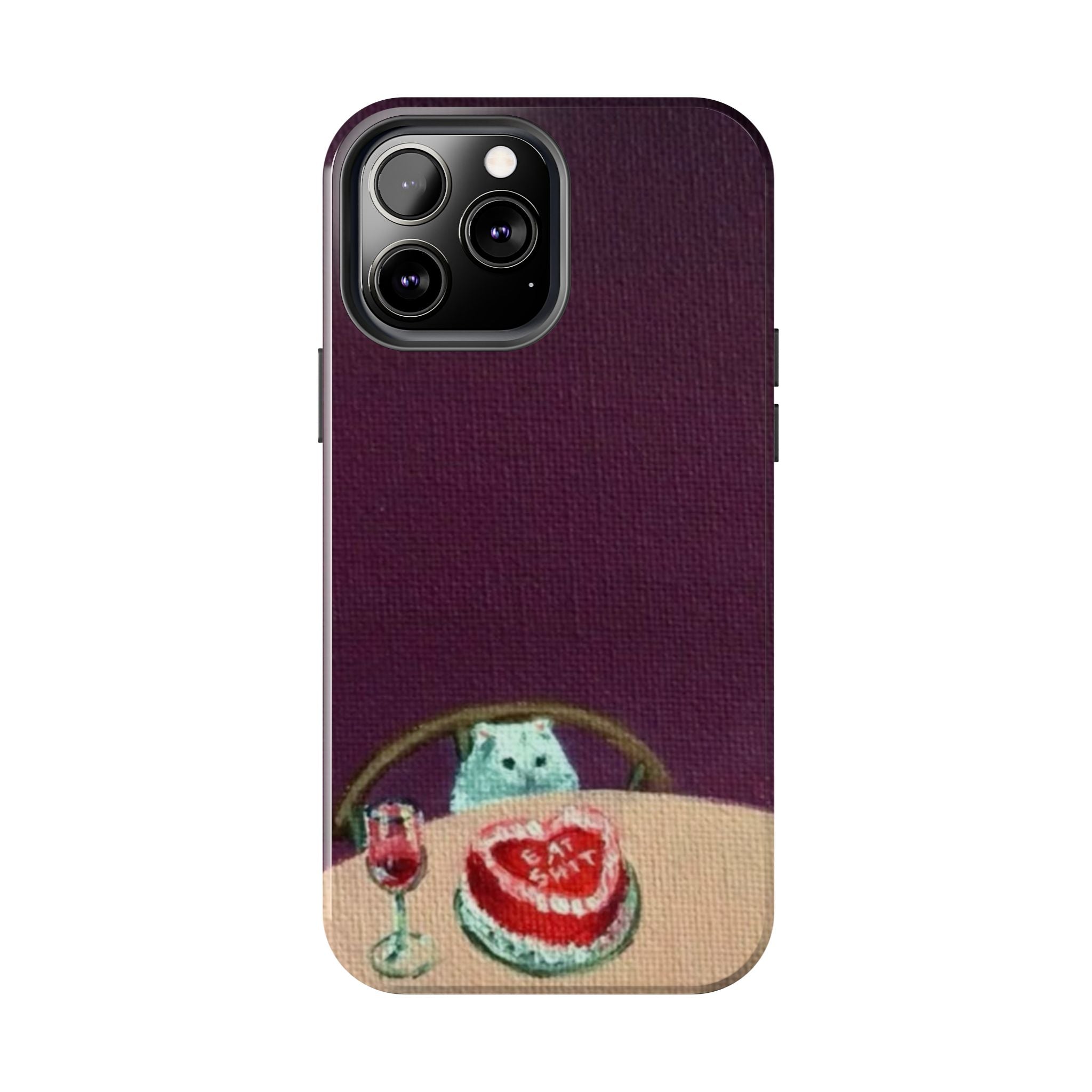 Cute Cat Phone Case, Funny Pet Animal Design, iPhone & Samsung Protective Cover, Birthday Cake Art, Unique Gift for Cat Lovers