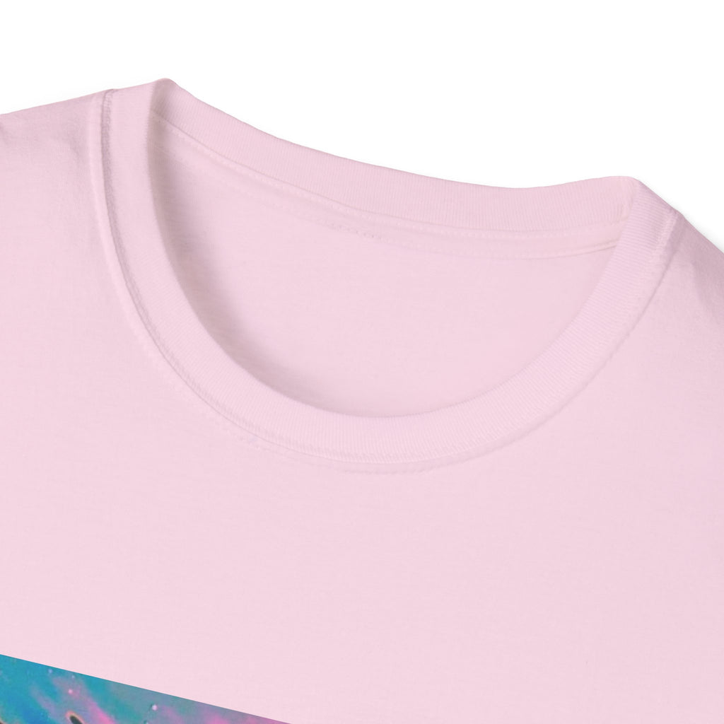 Abstract Water Art T-Shirt – Colorful Graphic Tee, Cosmic Design