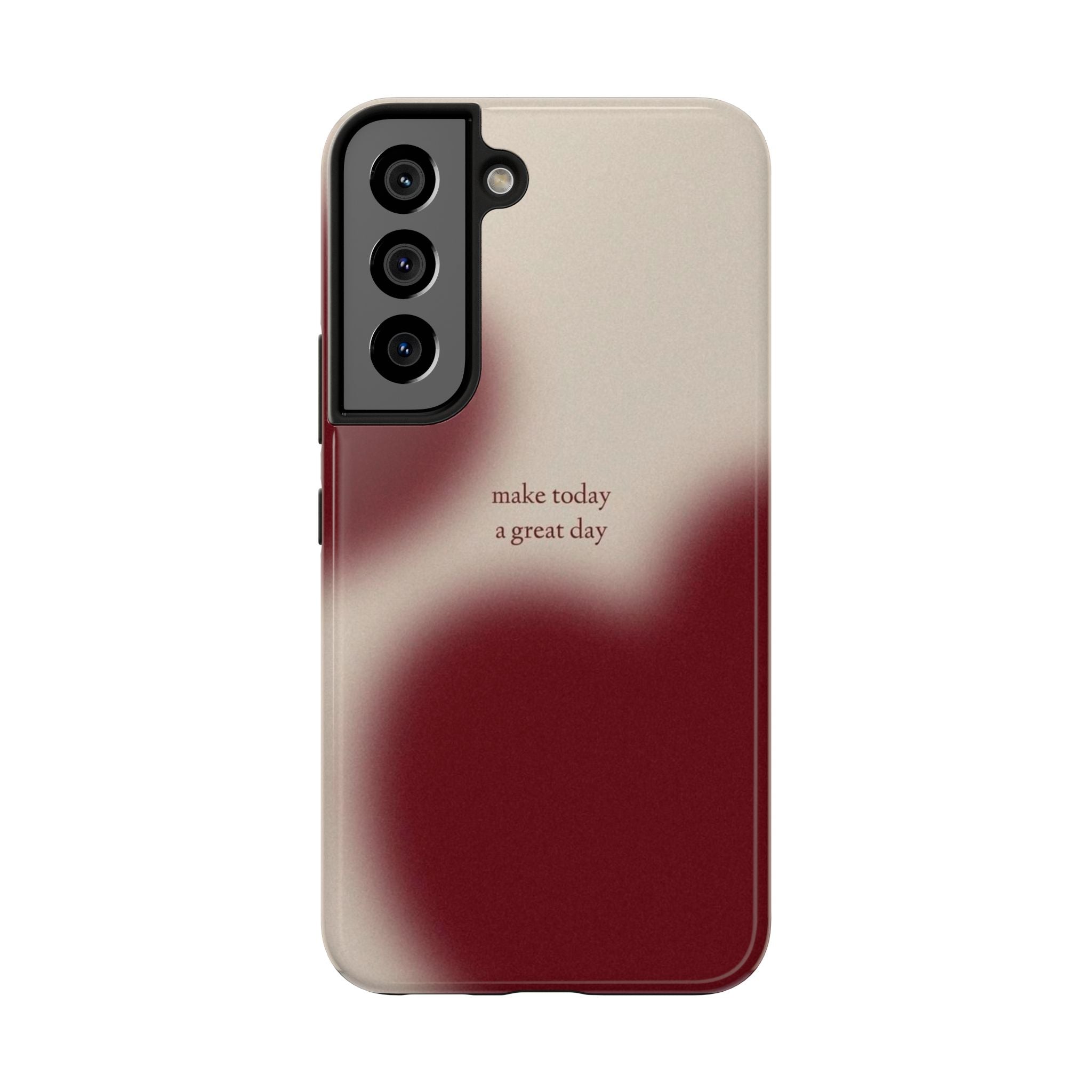 Red and Beige Phone Case Slim and Protective Phone Case