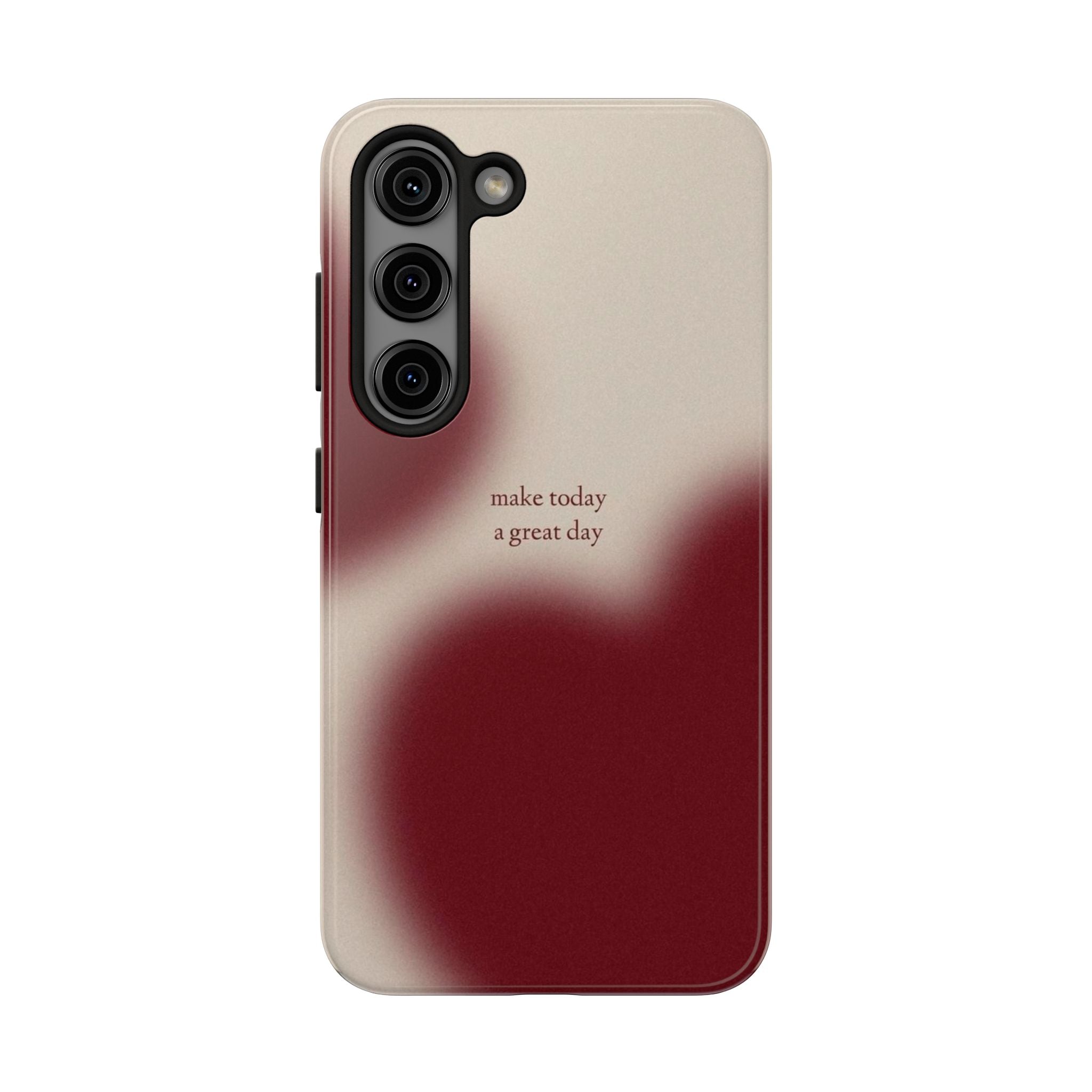 Red and Beige Phone Case Slim and Protective Phone Case